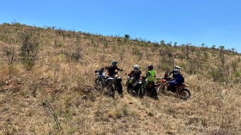 First guy to the top, without falling, wins!