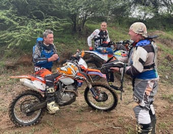 Gathering for the offroad biking on the African Plains!