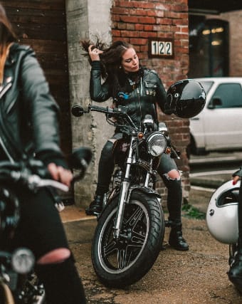 cook biker chick, we all want to look like her